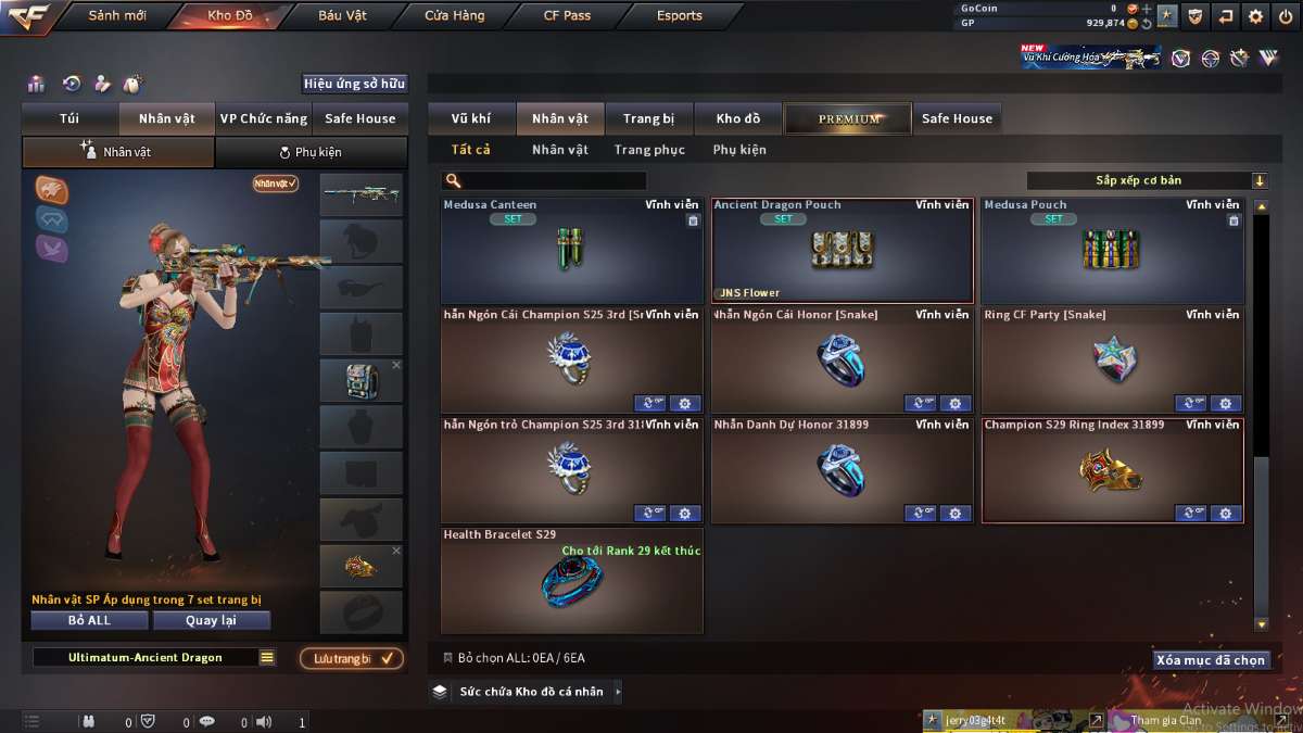 shop acc cf uy tin gia re